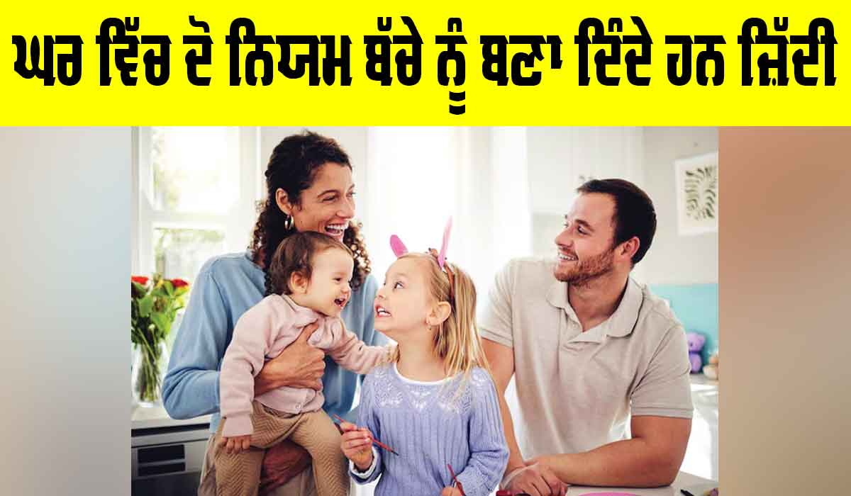 Parenting Mistakes: ਘਰ ਵਿੱਚ ਇਹ ਨਿਯਮ ਬੱਚੇ ਨੂੰ ਬਣਾ ਦਿੰਦੇ ਹਨ ਜ਼ਿੱਦੀ