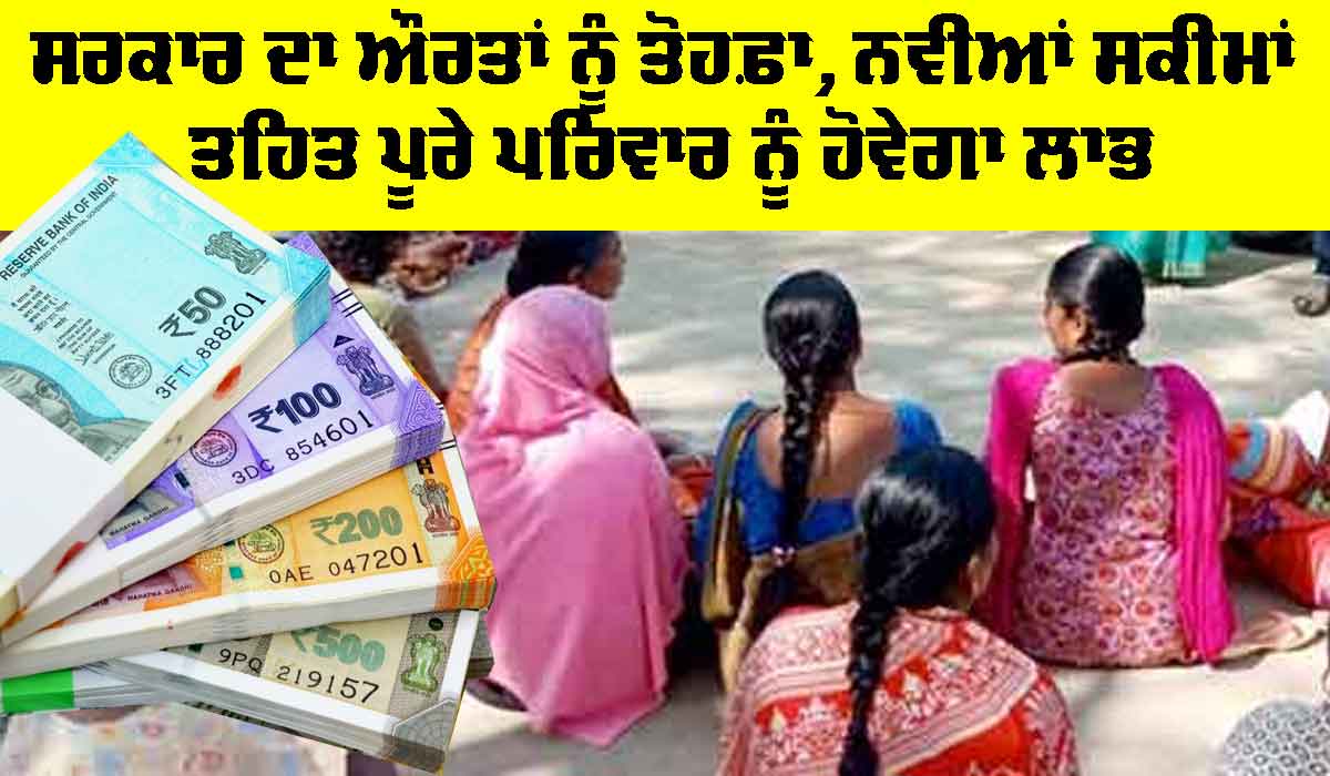 Women Schemes: ਸਰਕਾਰ ਦਾ ਔਰਤਾਂ ਨੂੰ ਤੋਹਫ਼ਾ, ਨਵੀਆਂ ਸਕੀਮਾਂ ਤਹਿਤ ਪੂਰੇ ਪਰਿਵਾਰ ਨੂੰ ਹੋਵੇਗਾ ਲਾਭ