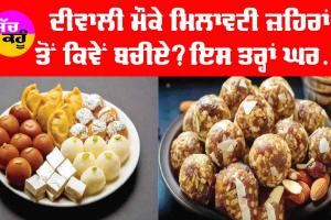 Diwali Sweets: ਦੀਵਾਲੀ ਮੌਕੇ ਮਿਲਾਵਟੀ ਜ਼ਹਿਰਾਂ ਤੋਂ ਕਿਵੇਂ ਬਚੀਏ?, ਘਰੇ ਬਣਾਓ ਇਹ ਸ਼ਾਨਦਾਰ ਮਠਿਆਈਆਂ