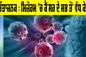 Mizoram Cancer Cases: ਚਿੰਤਾਜਨਕ, ਮਿਜ਼ੋਰਮ ’ਚ ਕੈਂਸਰ ਦੇ ਸਭ ਤੋਂ ਵੱਧ ਕੇਸ